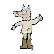 cartoon wolf man N58