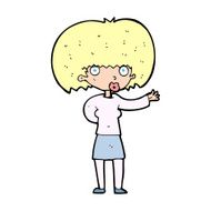 cartoon woman gesturing N33