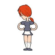 Cartoon Waitress N39