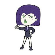 Cartoon Vampire Girl N274