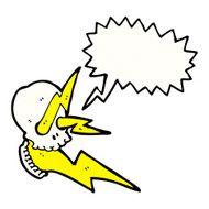 crazy cartoon skull N5