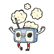 cartoon retro radio N8