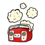 cartoon retro radio N10