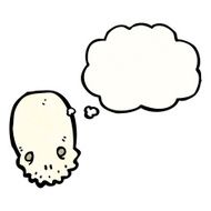 spooky skull cartoon N36