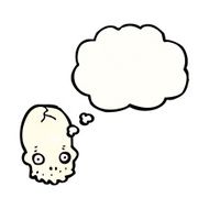 spooky skull cartoon N37