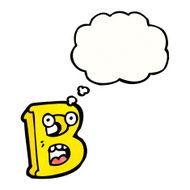 Cartoon Letter B N27