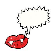 sexy vampire cartoon lips N4
