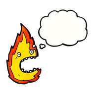 Fire Cartoon Character N10