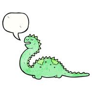 cartoon friendly dinosaur N13