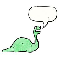 cartoon friendly dinosaur N16