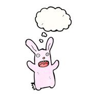 funny pink rabbit cartoon N8