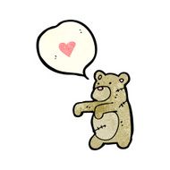 cartoon stitched teddy bear N2