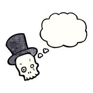 spooky skull cartoon N44