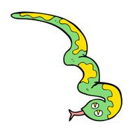 cartoon hissing snake N56