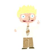 cartoon man with idea N196