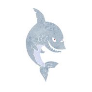 Funny Cartoon Shark N38