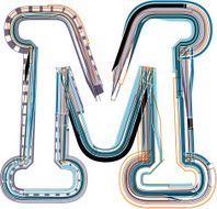 font Illustration Letter m N6