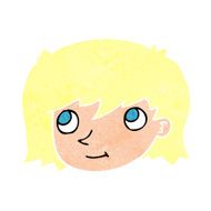 cartoon female face N165