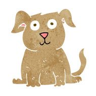 cartoon happy dog N88