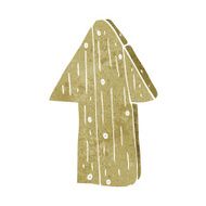 cartoon wooden direction arrow N15