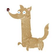 cartoon happy dog N89