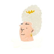 cartoon queen head N11