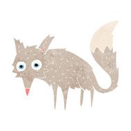funny cartoon wolf N13