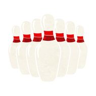 Cartoon Bowling Pins N12