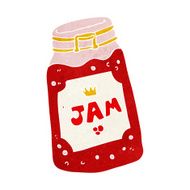 cartoon jar of jam N13