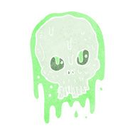 cartoon slimy skull N9