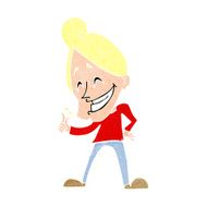 cartoon man snapping fingers N12