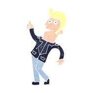 cartoon man giving thumbs up sign N27
