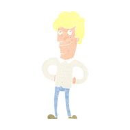 cartoon happy man N553