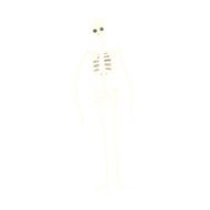 cartoon spooky skeleton N8