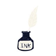 cartoon ink bottle N19