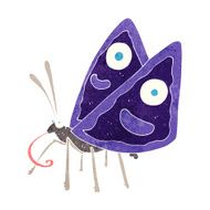 cartoon funny butterfly N16