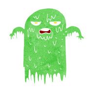 cartoon slimy ghost N18