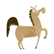 Funny cartoon horse N14
