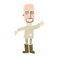 cartoon annoyed old man N73