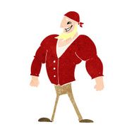 cartoon manly sailor man N12