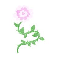 cartoon flower N534