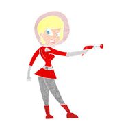 cartoon sci fi girl N12