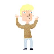 Cartoon Anxious Man N20