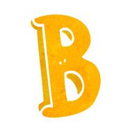 Cartoon Letter B N28