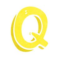 Cartoon Letter Q N22