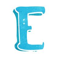 cartoon letter e N17