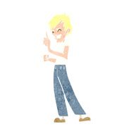 cartoon angry man arguing N12