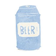 cartoon beer can N20