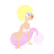 cartoon pretty mermaid N40
