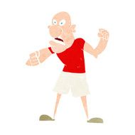 cartoon violent man N26